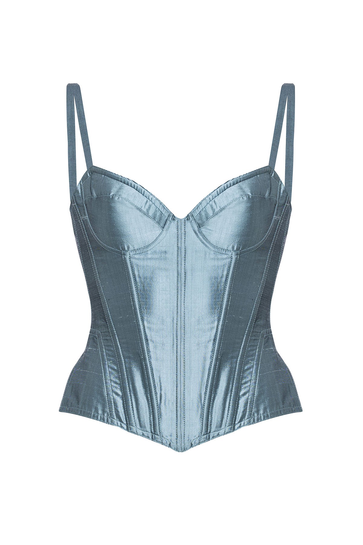 TAFFETA MARION CORSET BLUE
