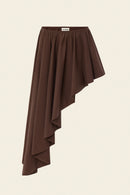 MODULAR SKIRT IN BROWN
