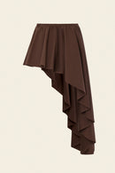 MODULAR SKIRT IN BROWN