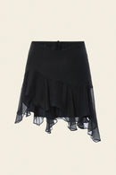 WAVE SKIRT IN BLACK