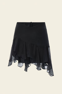 WAVE SKIRT IN BLACK
