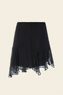 WAVE SKIRT IN BLACK
