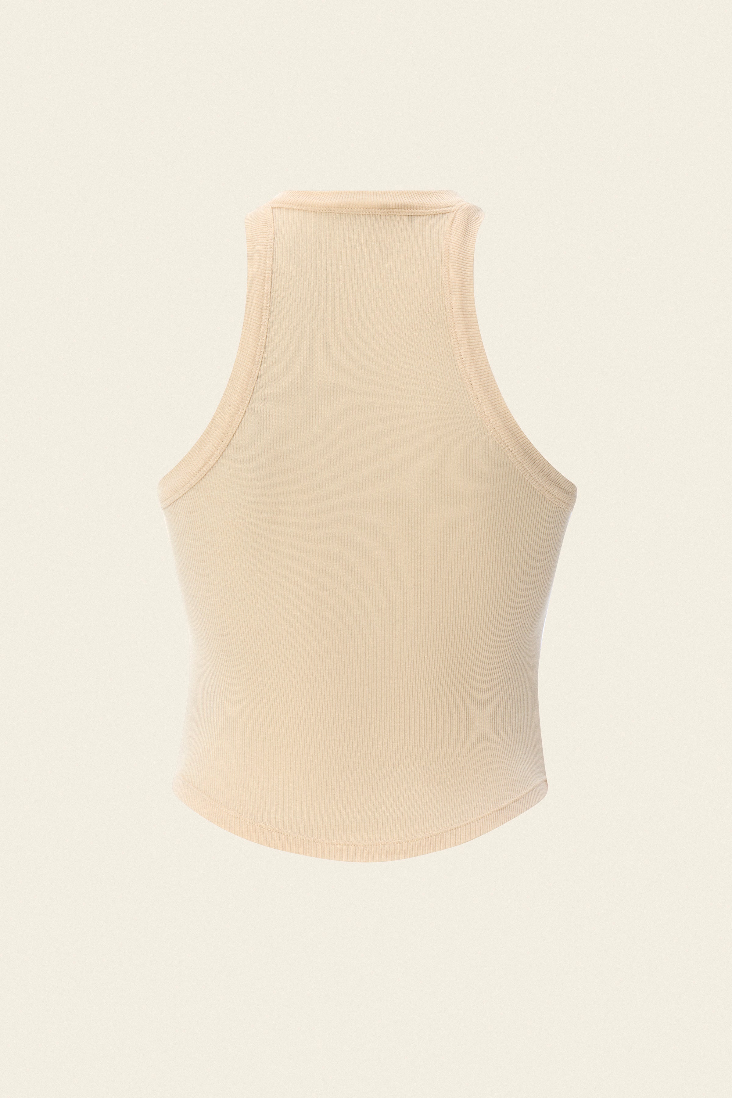 Hand-embroidered silk-blend tank top