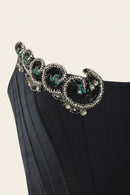 WAVE CORSET IN BLACK