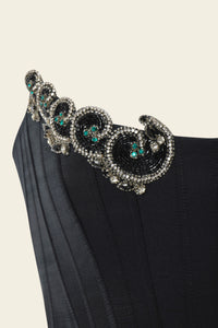 WAVE CORSET IN BLACK