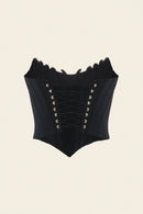 WAVE CORSET IN BLACK