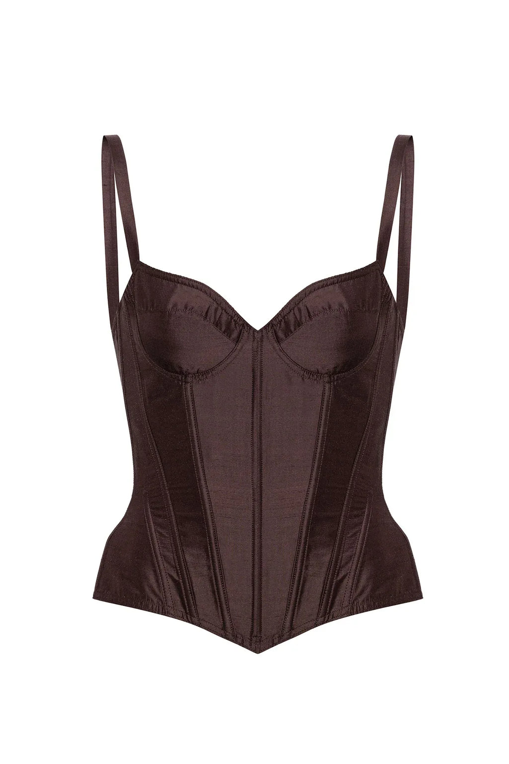 ALMA CORSET IN BROWN