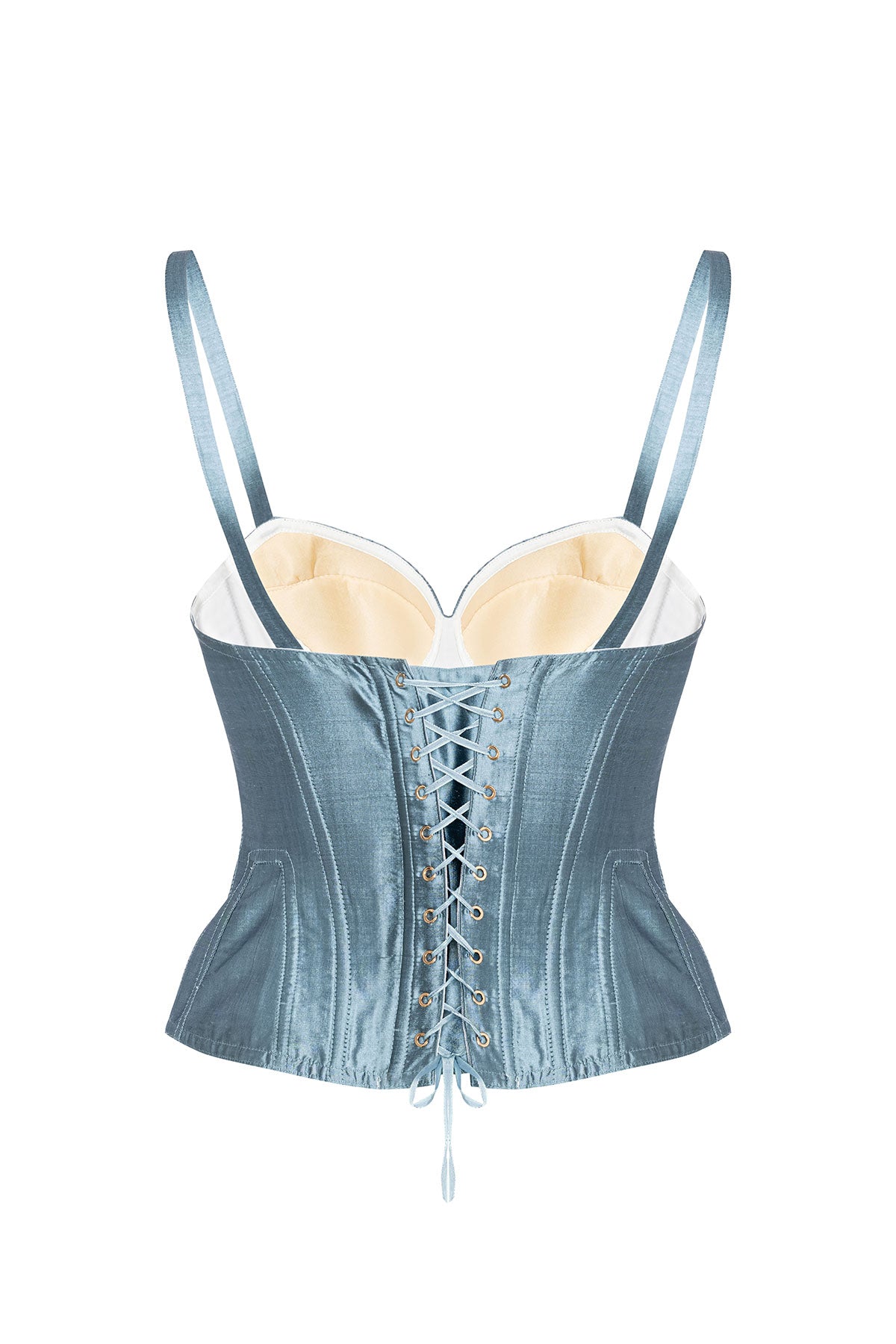 TAFFETA MARION CORSET BLUE