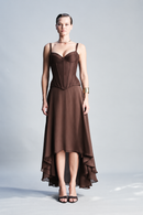 ALMA CORSET IN BROWN