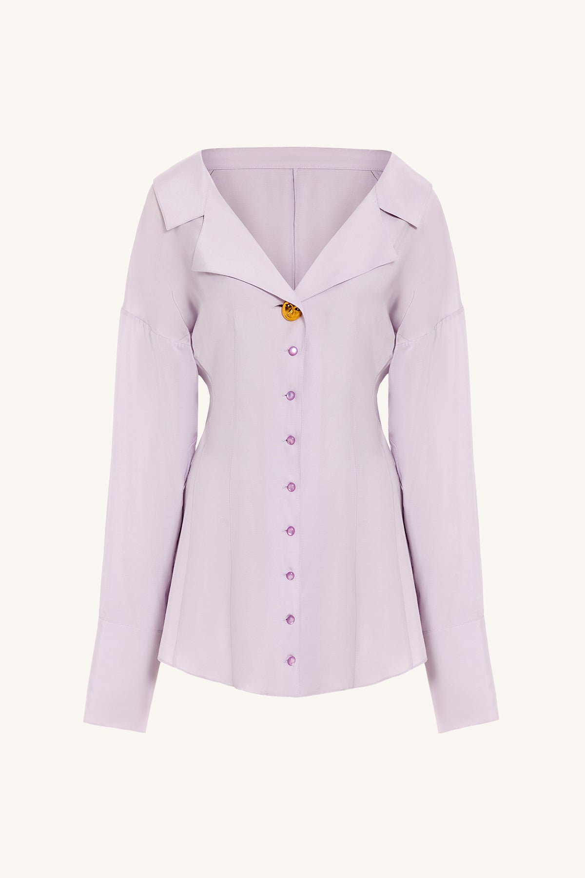 THE SHIRT DRESS IN LILAC