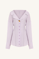 THE SHIRT DRESS IN LILAC