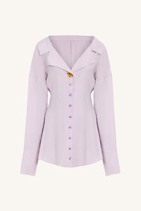 THE SHIRT DRESS IN LILAC