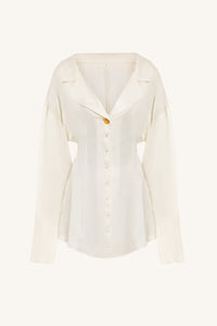 THE SHIRT DRESS IN CREAM