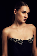 WAVE CORSET IN BLACK