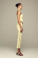Spring/summer butter yellow capris set