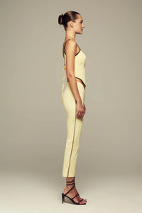 Spring/summer butter yellow capris set