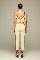Spring/summer butter yellow capris set