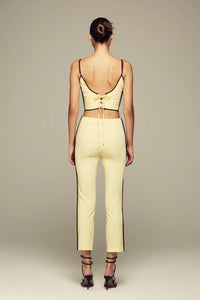 Spring/summer butter yellow capris set