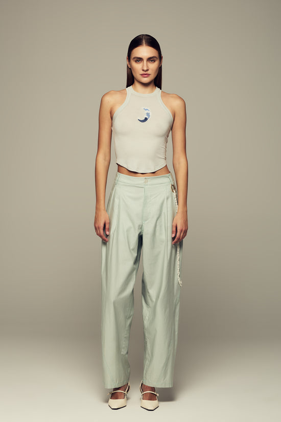 Hand-embroidered tank top