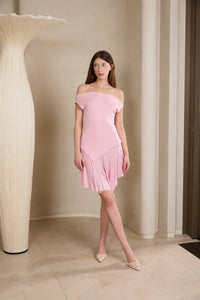 THE FOOL DRESS IN BABY PINK