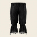 Mid-rise modal capri pants in black