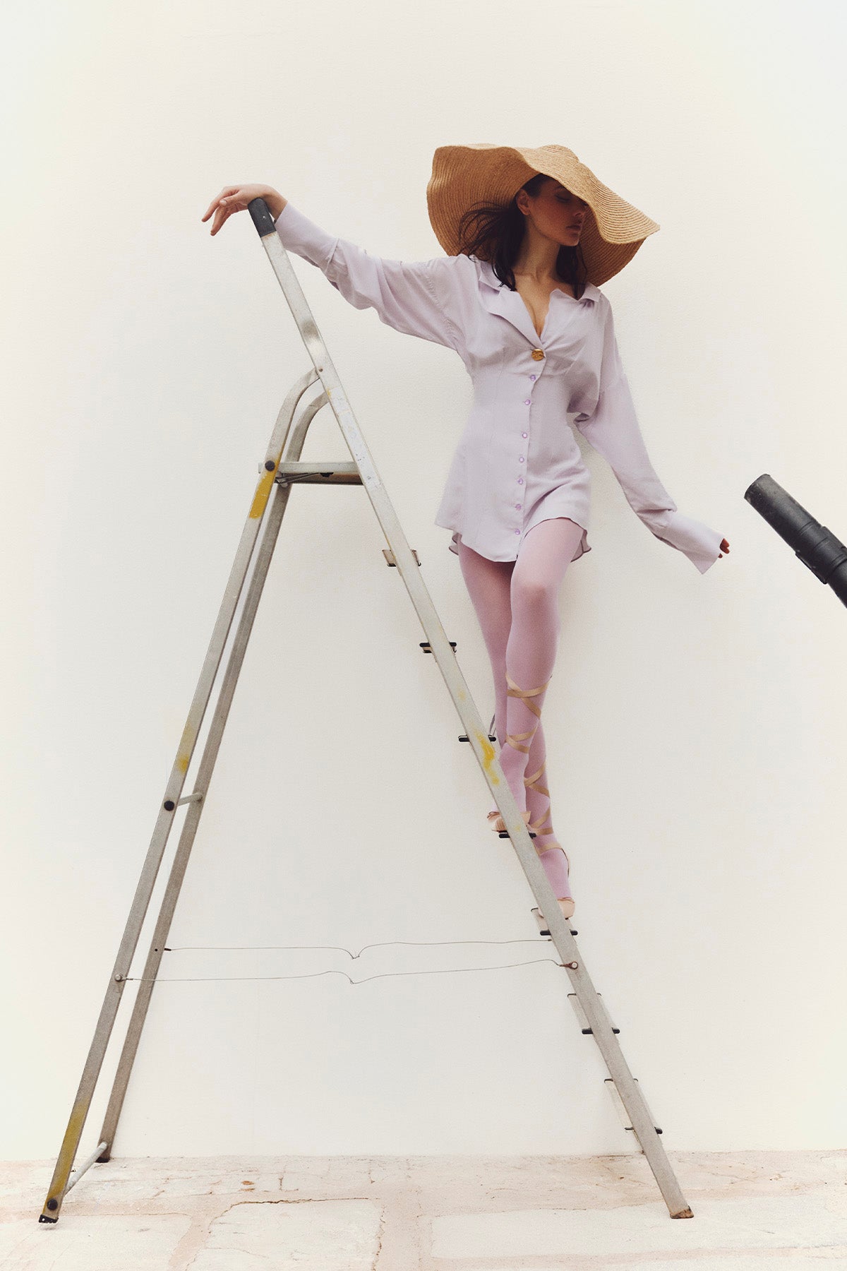 THE SHIRT DRESS IN LILAC