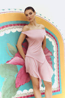 THE FOOL DRESS IN BABY PINK