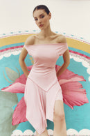 THE FOOL DRESS IN BABY PINK