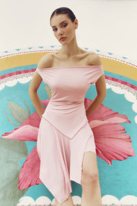 THE FOOL DRESS IN BABY PINK