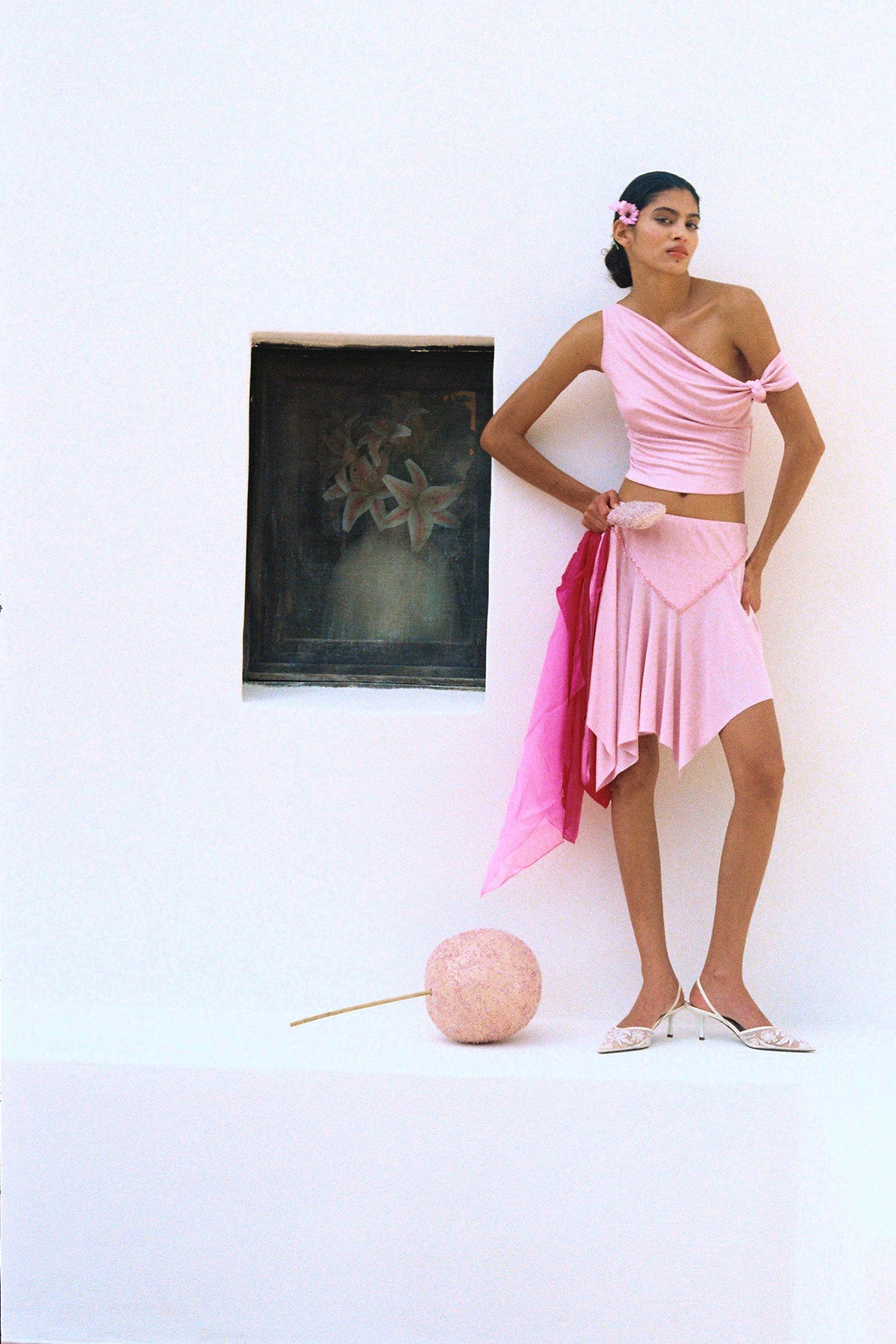 THE FOOL SKIRT BABY PINK