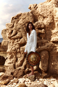 THE SHIRT DRESS IN CREAM
