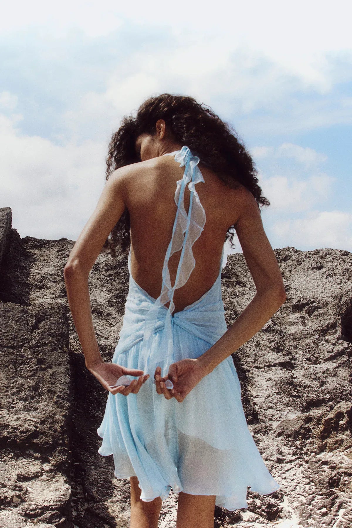 ice blue summer dress PROVENCE DRESS IN ICE BLUE | CULT MIA
