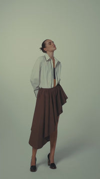 MODULAR SKIRT IN BROWN